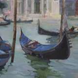 “Venice. The Cathedral of Santa Maria della Salute.” Canvas Oil paint Realist Landscape painting 2014 - photo 2