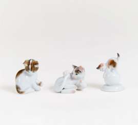 Rosenthal, Selb, 3 Katzen