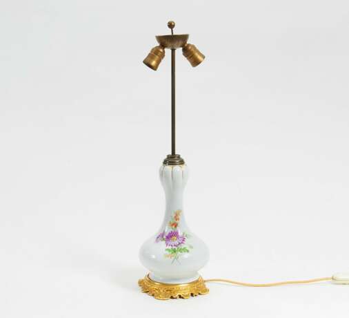 Meissen, Lampe mit Blumendekor - Foto 1