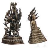 Zwei Bronzefiguren, Nepal, 19./20. Jahrhundert - photo 2