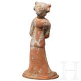 Keramik-Figurine einer stehenden Dame, China, Tang-Periode - photo 4