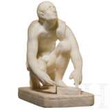 Alabaster-Skulptur des "Arrotino" als Klingenschleifer, Italien, 19. Jahrhundert - photo 2