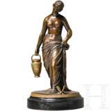 Bronzefigur einer wasserholenden Nymphe, signiert "J.G. Rau" - Foto 1