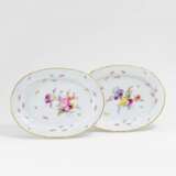 Meissen, 2 ovale Platten mit Blumendekor - фото 1