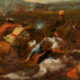 Zwei Ölbilder eines Reitergefechts, 18. Jahrhundert - photo 9