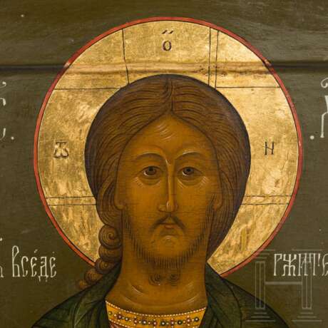 Zwei Ikonen mit Christus-Darstellungen, Russland, 19. Jahrhundert - photo 3
