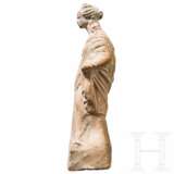 Weibliche Gewandstatuette, Terrakotta, Magna Graecia, griechisch, 4. Jahrhundert vor Christus - Foto 2