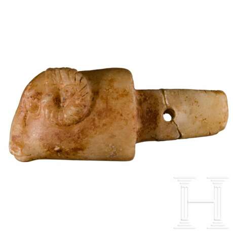 Widderkopf aus Marmor, griechisch, 5. Jahrhundert vor Christus - Foto 6