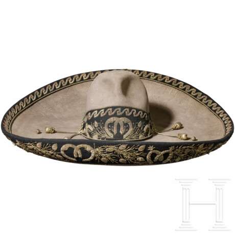 Sombrero mit Silberstickerei, Mexiko, 19. Jahrhundert - photo 1