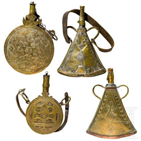 Vier Pulverflaschen, Marokko, 19./20. Jahrhundert - Foto 2