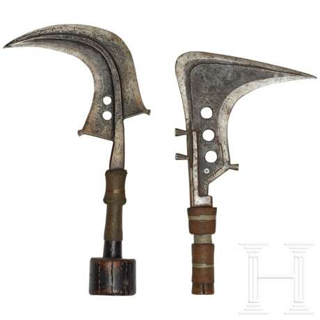 Zwei Sichelmesser der Mangbetu, Kongo - Foto 1