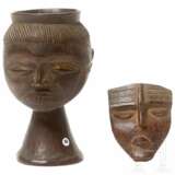 Kopftasse und Holzmaske, Pende, Kongo - фото 1