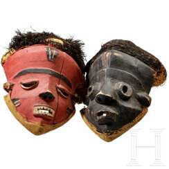 Zwei Masken der Pende, Kongo