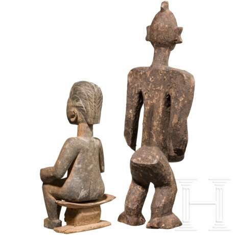 Zwei Figuren aus Holz, Afrika - photo 2