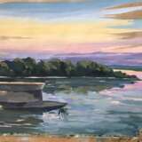 “Sunset on the Volga. Uglich” See description Realist Landscape painting 2019 - photo 1
