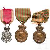 Drei Medaillen, Frankreich, 19. Jahrhundert - Foto 1