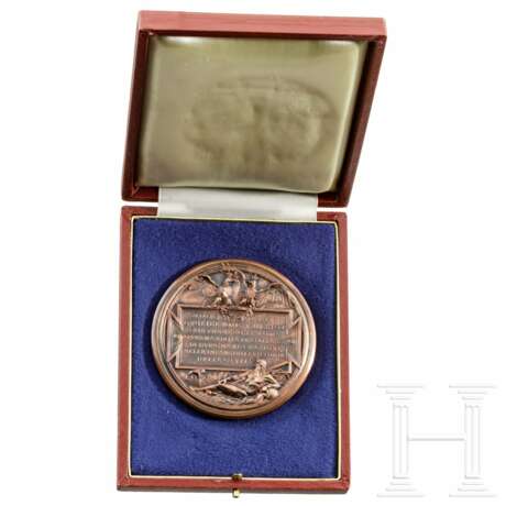 Medaille zum Besuch Wilhelms II., Italien, datiert 1888 - photo 3