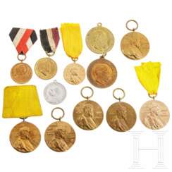 Sammlung 12 Medaillen, Preußen, um 1900