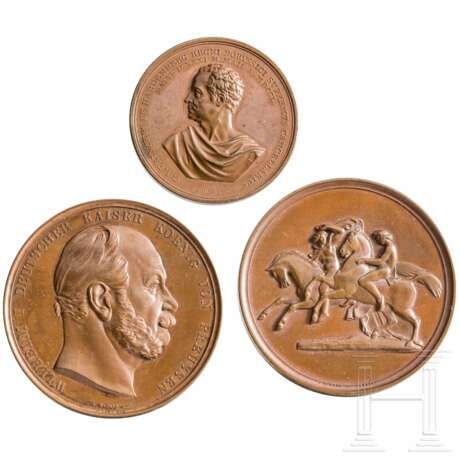 Drei Bronzemedaillen, deutsch, 19. Jahrhundert - photo 1