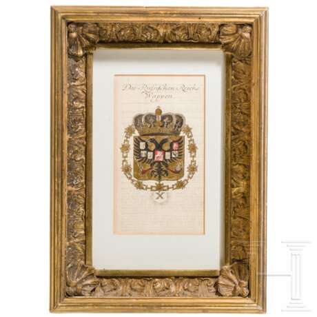 Vergoldete Grafik des kaiserlichen Doppeladlers, 19. Jahrhundert - Foto 1
