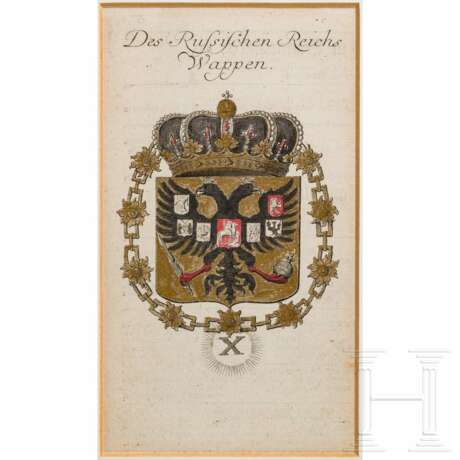 Vergoldete Grafik des kaiserlichen Doppeladlers, 19. Jahrhundert - Foto 2