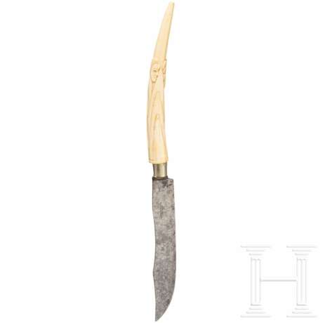 Langes Messer mit Elfenbeingriff, Niederlande, 19. Jahrhundert - Foto 2