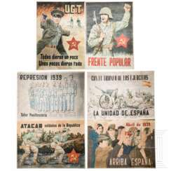 Sechs Plakate zum Spanischen Bürgerkrieg, 1936-39