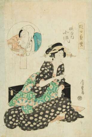 Utagawa, Hiroshige I., 1797 Edo - 1858 Edo, Holzschnitt: Schönheit - photo 1