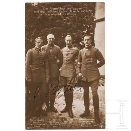 Oswald Boelcke - Foto-Ansichtskarte (H. Ries) mit Unterschrift - фото 1