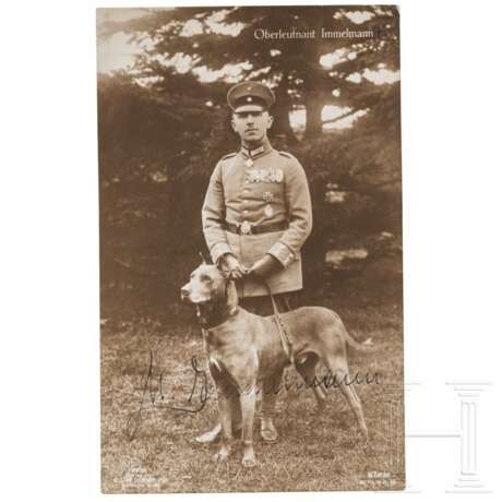 Oberleutnant Max Immelmann - Foto-Ansichtskarte (Sanke) mit Unterschrift - фото 1