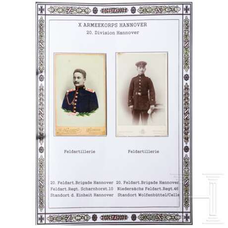 Große Gruppe Kabinettfotos (CDV), Lithographien bzw. Ansichtskarten - Deutsches Kaiserreich - photo 3