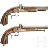 Ein Paar Perkussionspistolen, Belgien, um 1840 - Foto 1