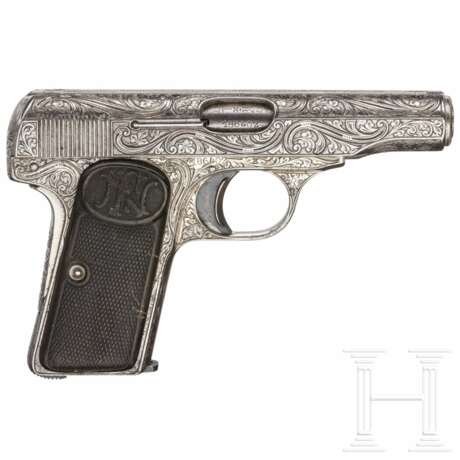 FN Modell 1910, graviert, vernickelt - photo 1