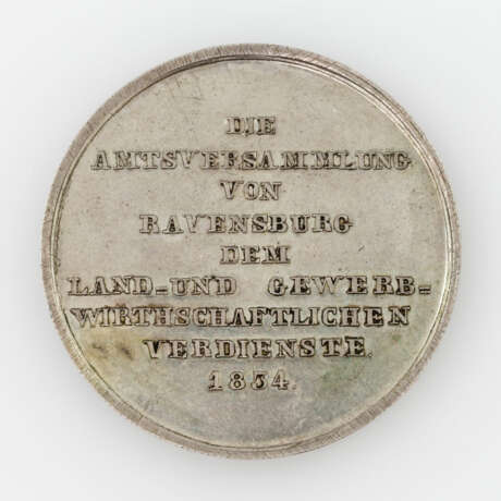 Ravensburg, Stadt - Zinnmedaille der Amtsversammlung 1834 - Foto 2