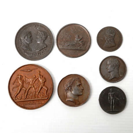 Frankreich - Medaillen, Konvolut: 11 Stück, Abgüsse/Abschläge ca. aus der Mitte des 19. Jahrhundert, - Foto 4