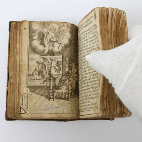 Seltene religiöse Schrift mit mehreren Bänden in einem Buch, Ende 17. Jahrhundert - - Foto 4