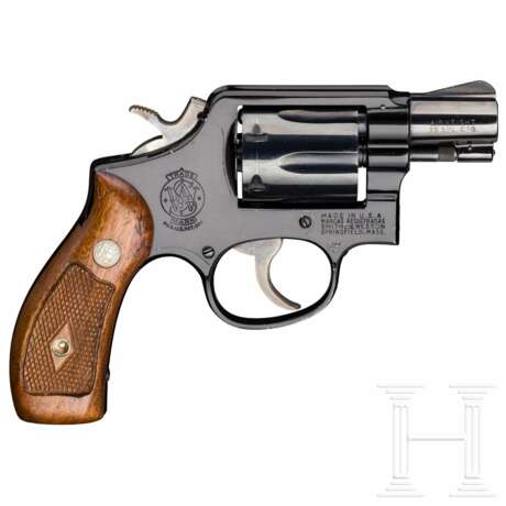 Smith & Wesson Modell 12, "The .38 M & P Airweight", mit Tasche und Fabrikbrief, Luftwaffe - фото 2