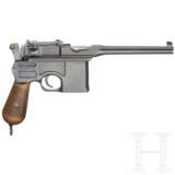 Mauser C 96, "Wartime Commercial", mit Anschlagkasten und Leder - Foto 3