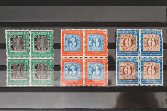 BRD - 1949, 100 Jahre Deutsche Briefmarken, - Foto 1