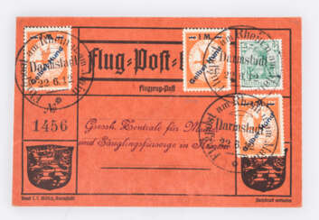 Deutsches Reich - Flugpost am Rhein und Main 1912,