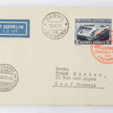 Liechtenstein - Zeppelinpost 1931 Flug von Vaduz nach Genf, - Foto 1