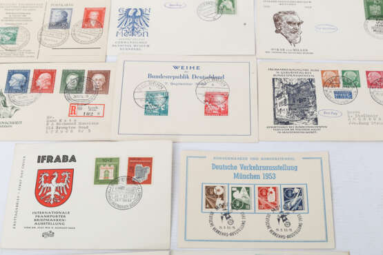 Bundesrepublik 1949 - 1954, 12 FDC, - Foto 3