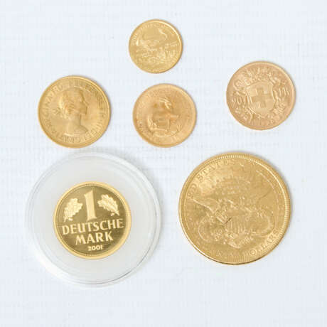 GOLDLOT mit USA 20 Dollars 1877 Liberty Head, - Foto 2