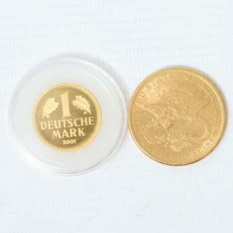 GOLDLOT mit USA 20 Dollars 1877 Liberty Head, - Foto 4