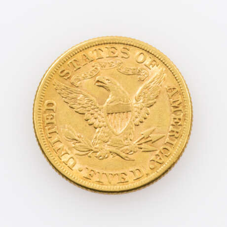 USA/GOLD - 5 Dollars 1881 Liberty Head, - Foto 2