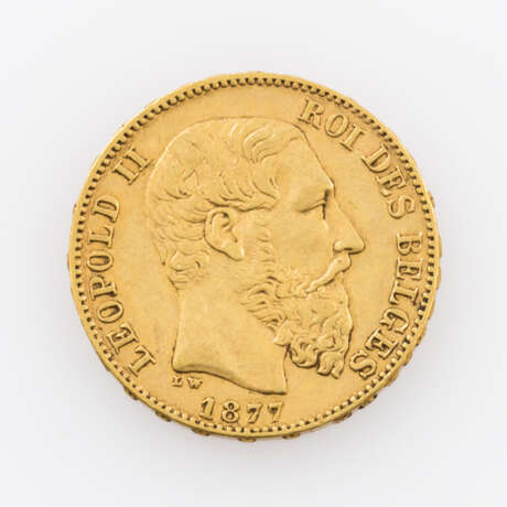 Belgien/GOLD - 20 Francs 1877, - Foto 1