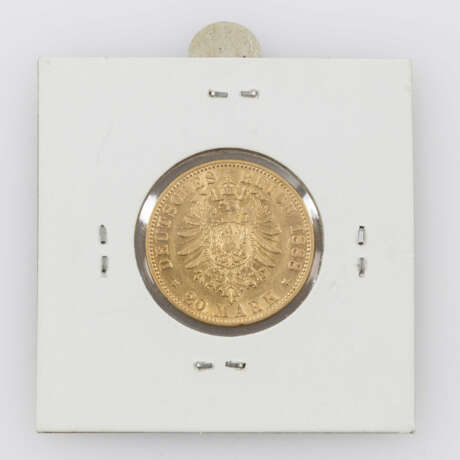 Preussen/GOLD - 20 Mark 1888 A, Friedrich Wilhelm III., - Foto 2