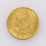 Frankreich/Gold - 20 Francs 1877/A, Stehender Engel, ss-vz., - photo 2