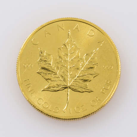 Kanada/GOLD - 50 Dollars 1979, Maple Leaf, stgl-, minimale Flecken avers, - photo 2