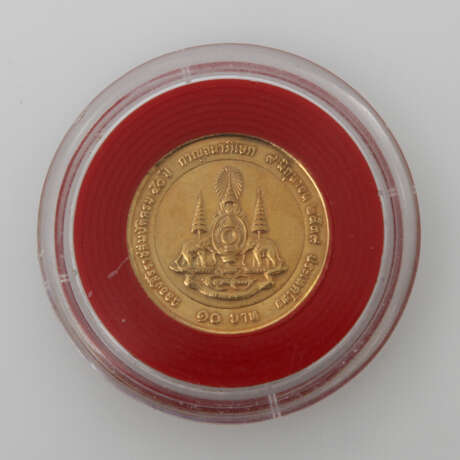 Thailand - Bhumipol Rama IX., 1946-2016. Sonderabschlag der 10 Baht-Münze - Foto 2